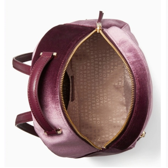 š«SOLDš« NEW! Kate Spade Velvet Sammi Backpack - Picture 8 of 8